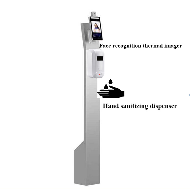 8/7 inch touch screen Face Recognition and Body Temperature Detection Thermal imaging Thermometerface recognition time attendance system